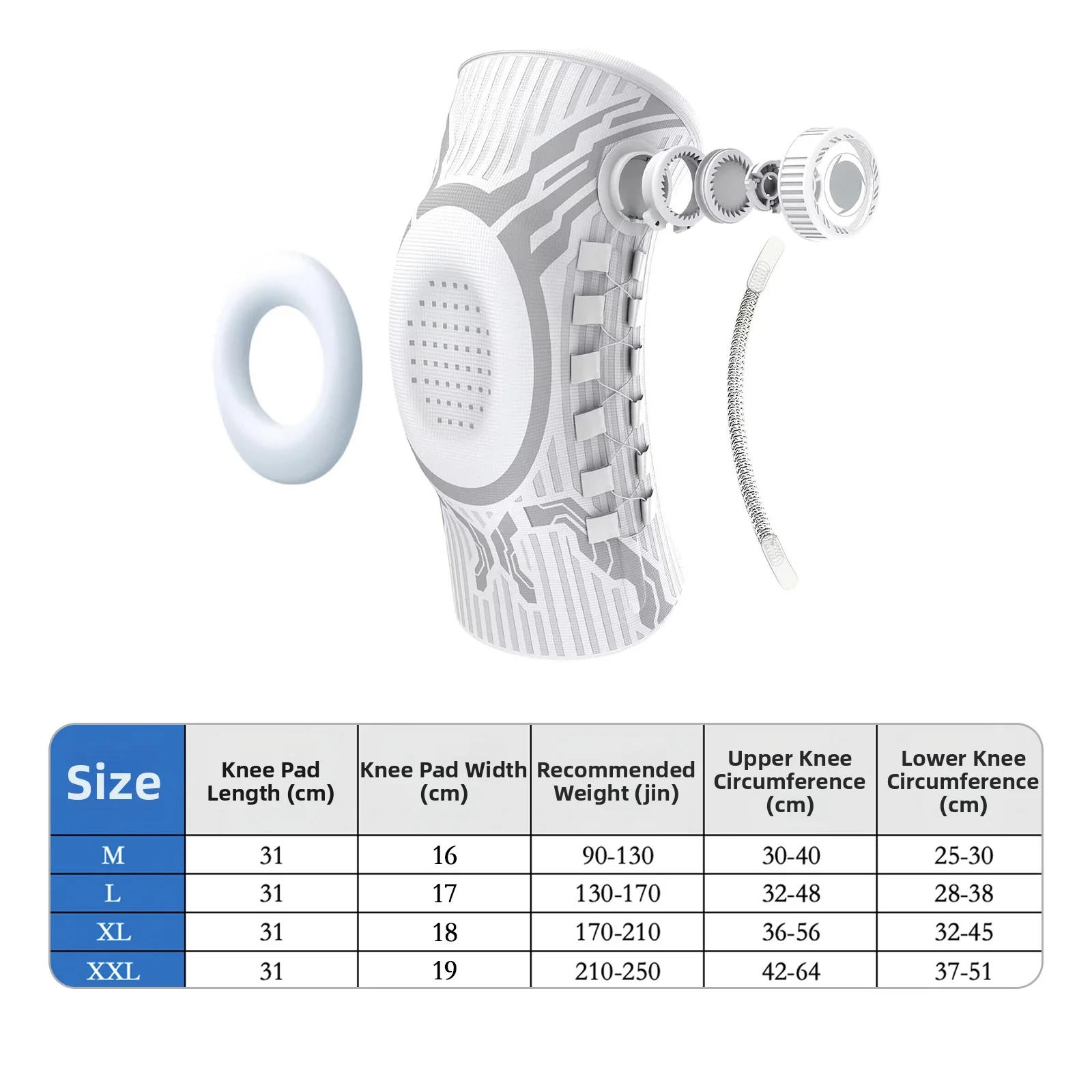 Rodillera Profesional Ajustabl - Knee Brace Badminton reseña y precio