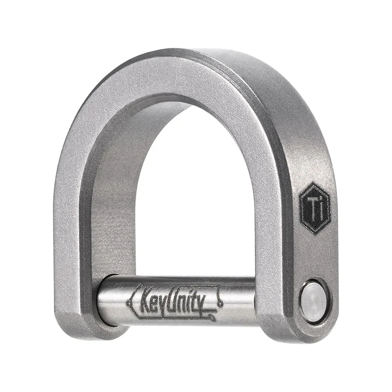 Cooyoo Ka17 Titanium Edc Rotary Horseshoe Buckle Car Keychain Creative Pendant Stirrup D Buckle