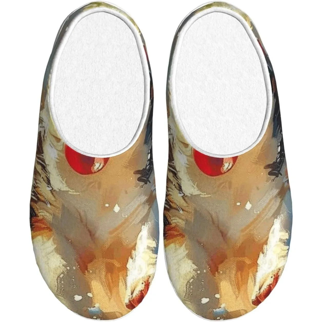 

Cute Corgi Women’s Cozy Slippers Soft Cotton Indoor & Outdoor House Slippers With Anti-Slip Sole, Warm Lightweight Comfort