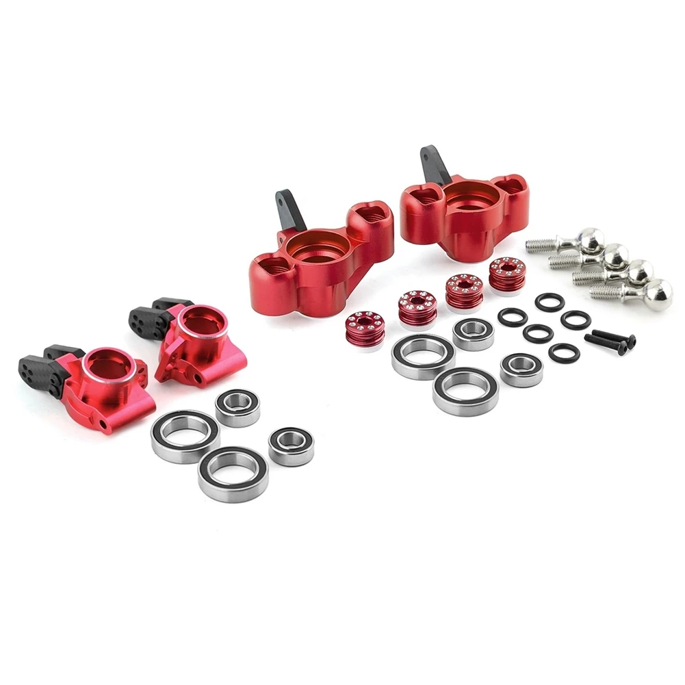 HEIßER Metall Front Achsschenkel Hinterradnabe Träger für 1/8 Arrma KRATON Outcast BLX 6S V5 RC Auto Upgrades Teile Zubehör,1