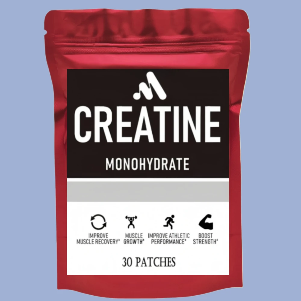 30 parches Parches transdermicos monohidratos de creatina: apoyan los músculos, la energía celular y la función cognitiva