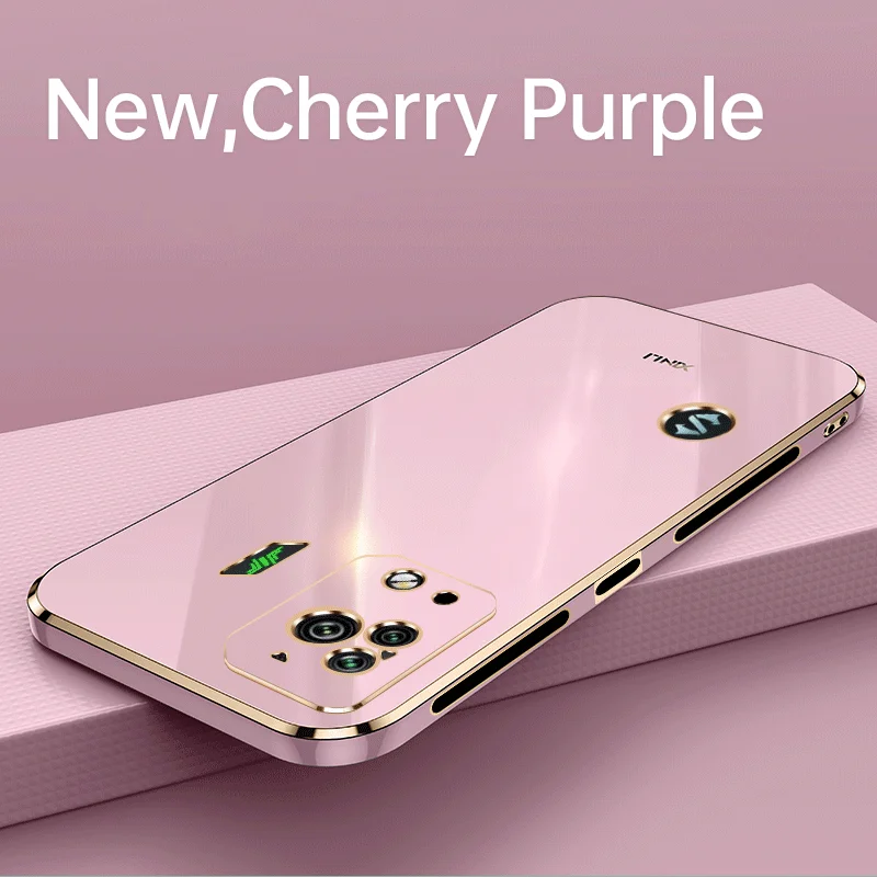 Luxury Square Plating Phone Case On For Xiaomi Black Shark 5 5 Pro Shark5 Pro 5G ShockProof Soft TPU Silicone Back Cover Fundas
