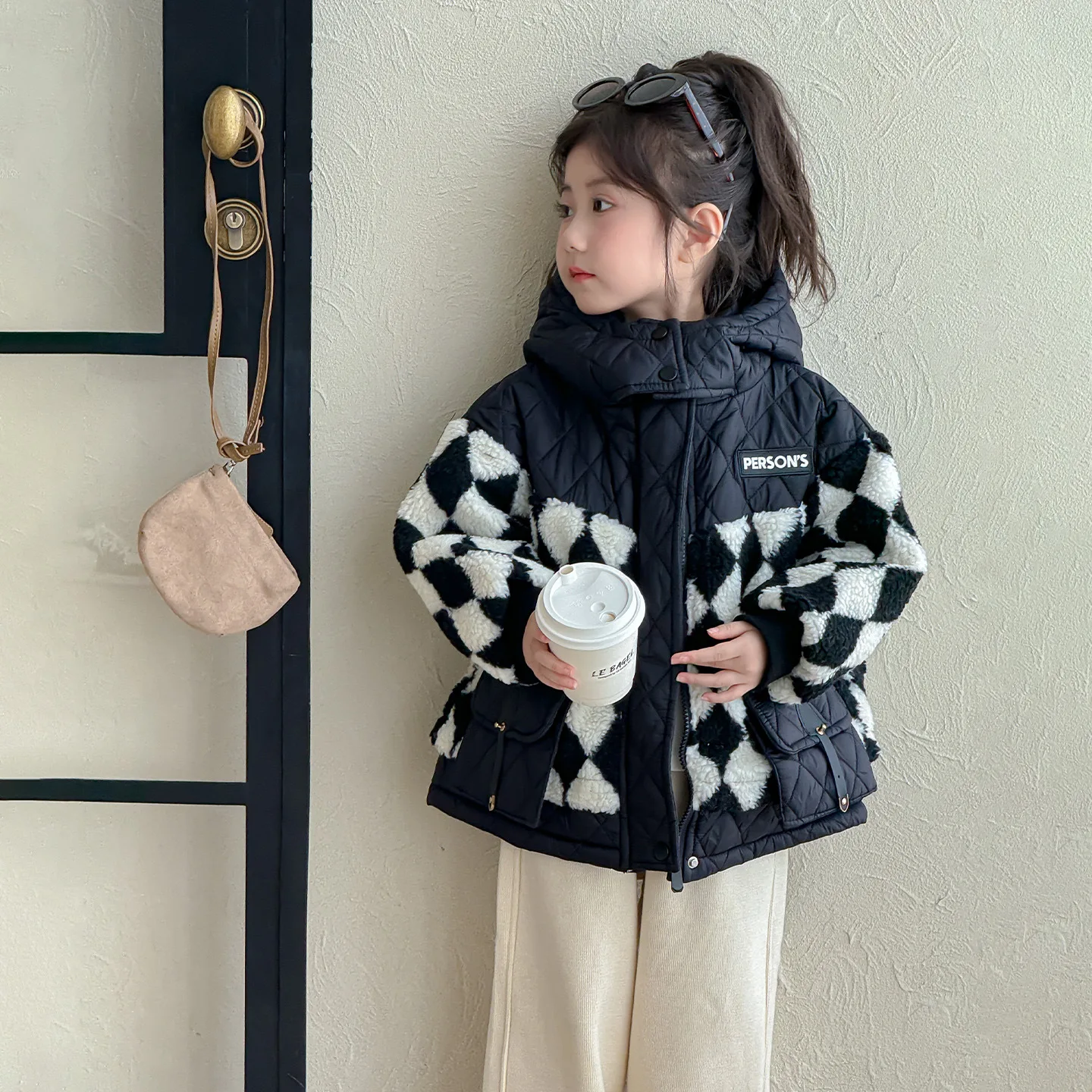 

Зимние детские парки для девочек с хлопковой подкладкой Argyle, детские куртки для девочек с капюшоном, толстая теплая верхняя одежда для маленьких девочек, пальто