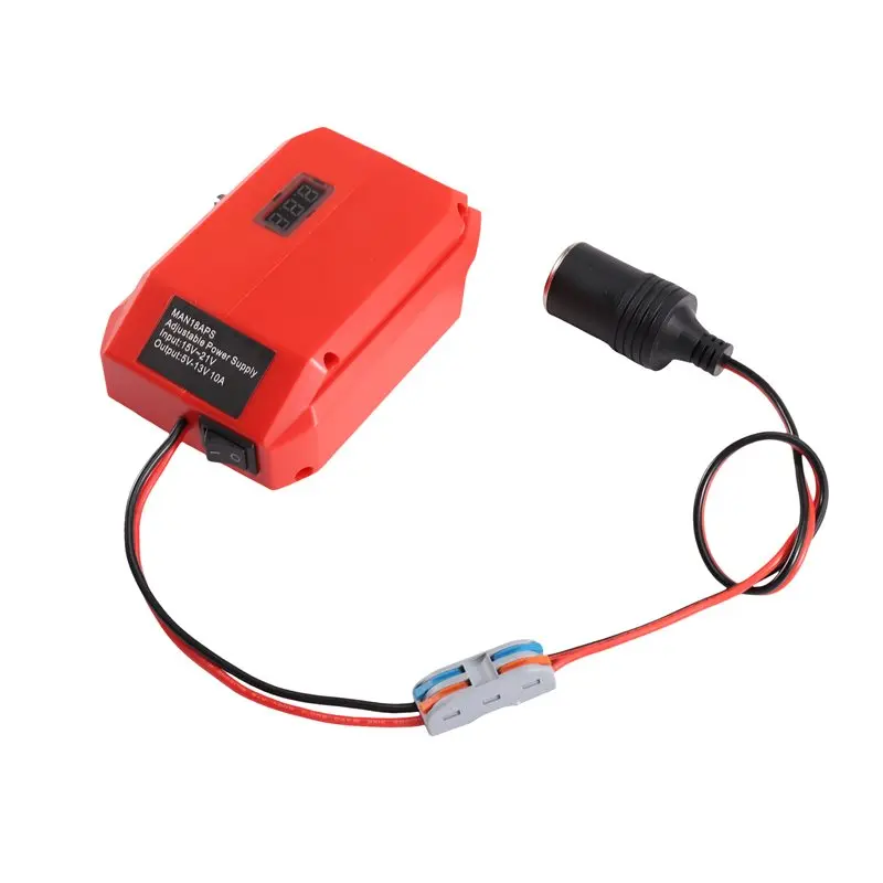 [A92P!】 Adjustable Voltage Regulator 18V To 12V Step-Down Converter Power Adapter For 18V Battery Chargers