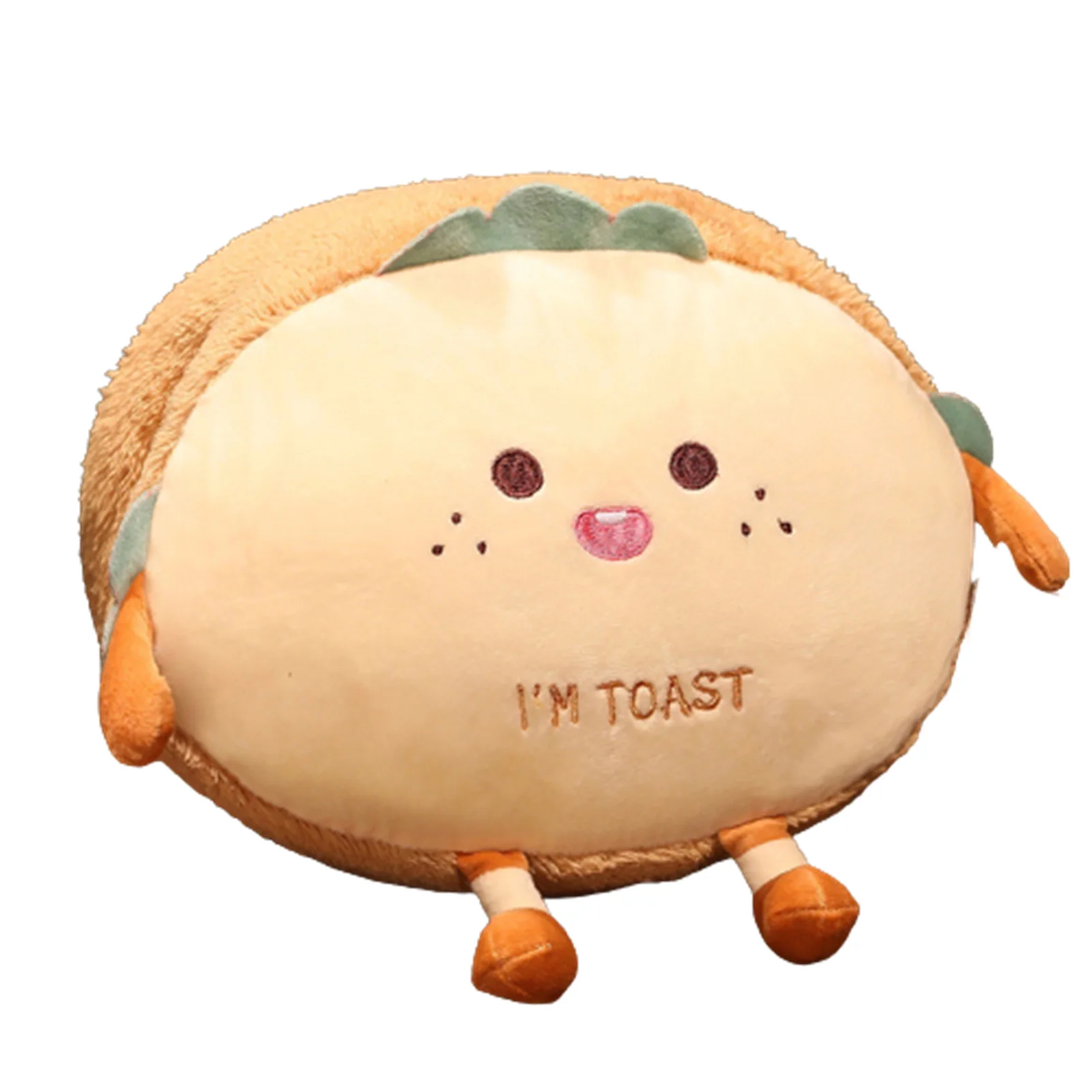 

Плюшевая игрушка в форме хлеба, мягкая грелка для рук, мультяшная подушка, подарок на день рождения