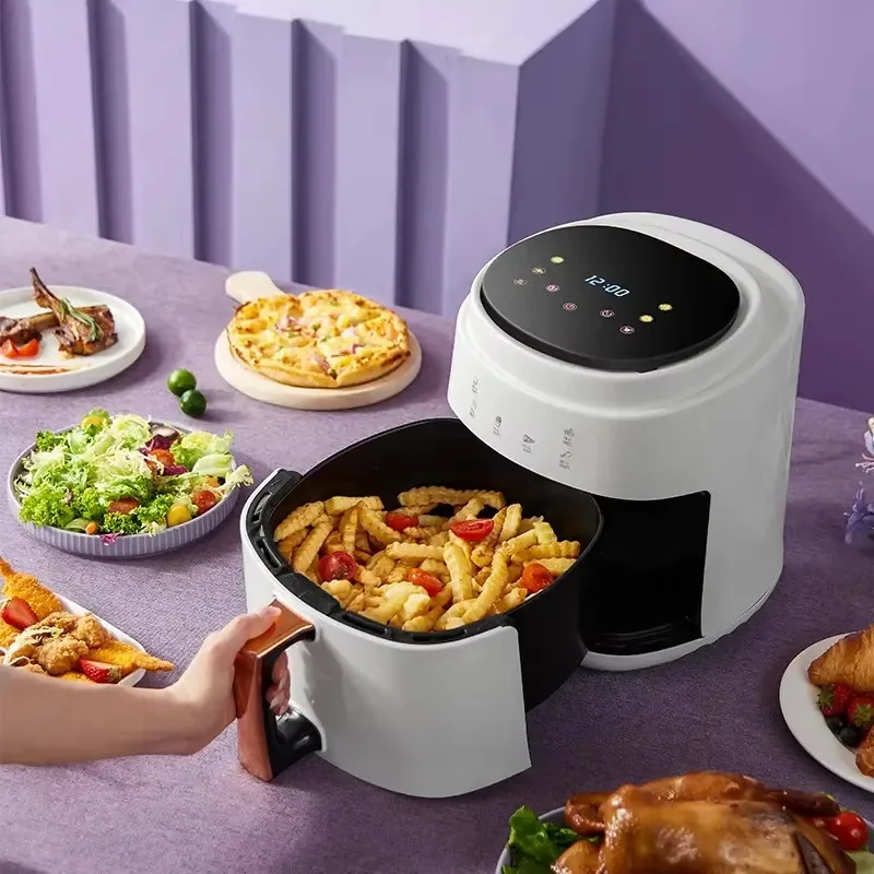 2800W 5L 6L 8L Digital Control Air Fryers Visualable Multifunction Electric Deep Fryer Air Fryers With Touch Screen