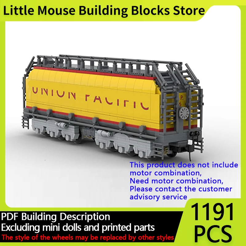 

City Car Model MOC Building Bricks 8500 GTEL Gas Turbine Locomotive Modular Technology Gifts Holiday Assemble Children Toys Suit