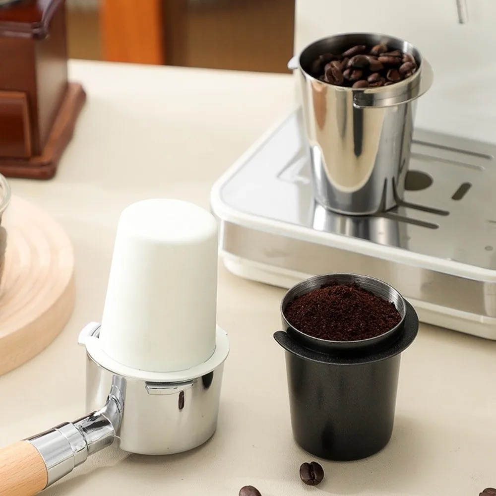 304 Stainless Steel Dosing Cup Ergonomic Durable Coffee Sniffing Mug Precision Wear Resistant Powder Feeder