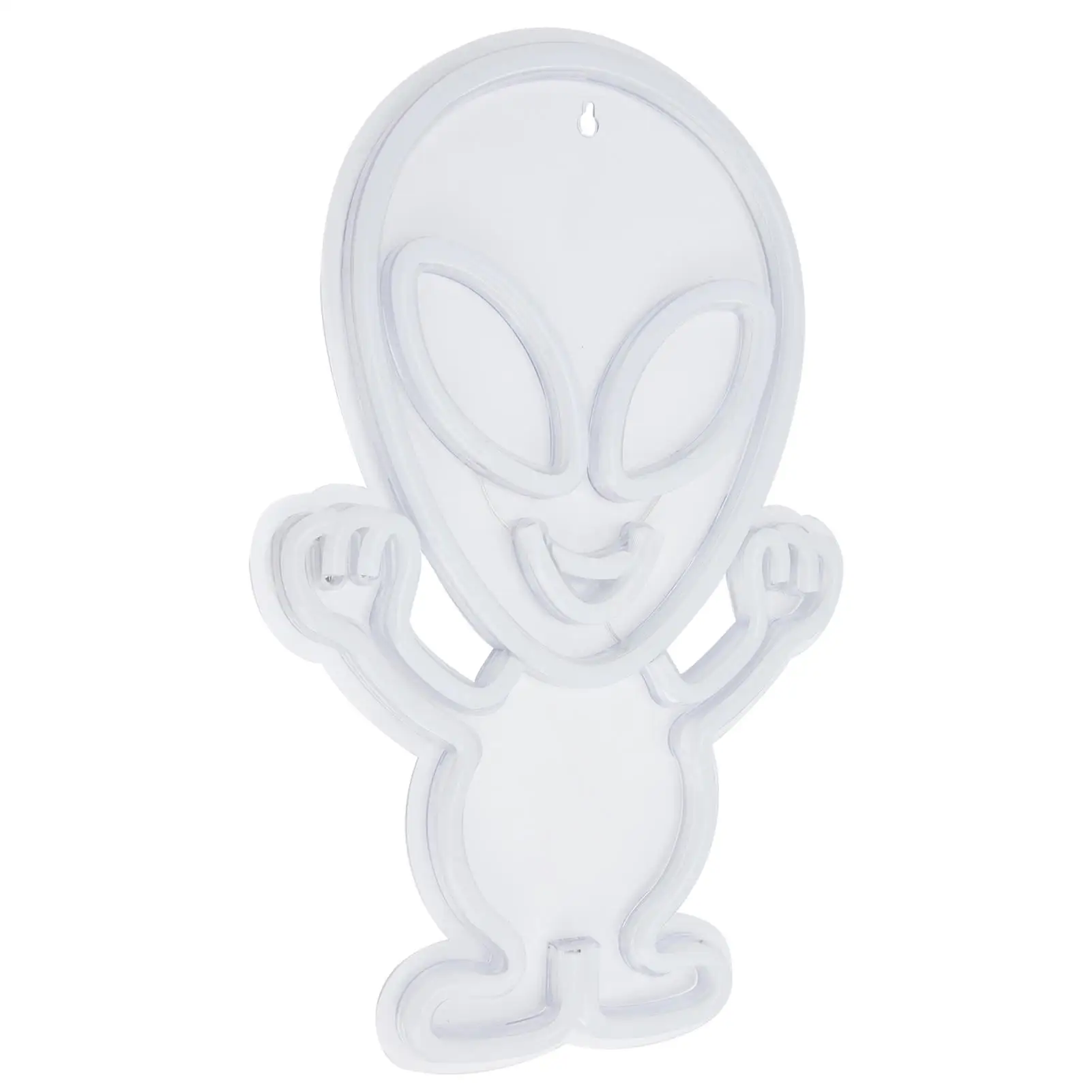 Lâmpada de néon em forma de alienígena durável - luz elegante para sala de estar, para quarto e decoração de sala de exposições