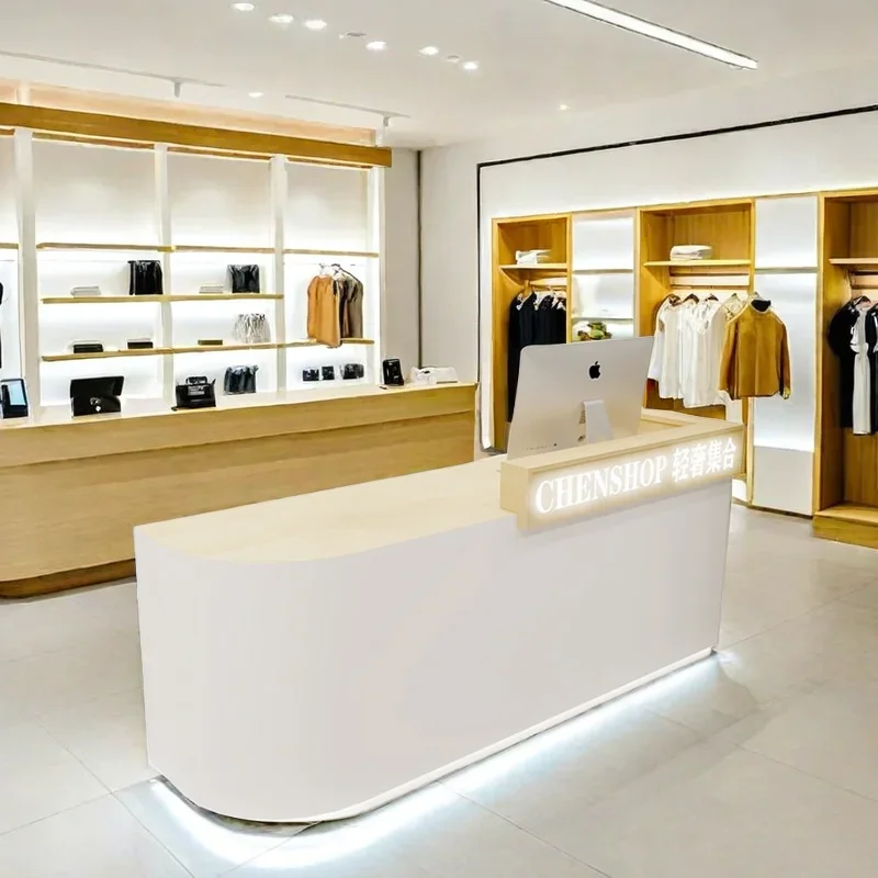 

Receptionist Front Desk Salon Table Atelier Beauty Center Reception Luxury Advanced Home Counter Empfangstheke Furniture Help