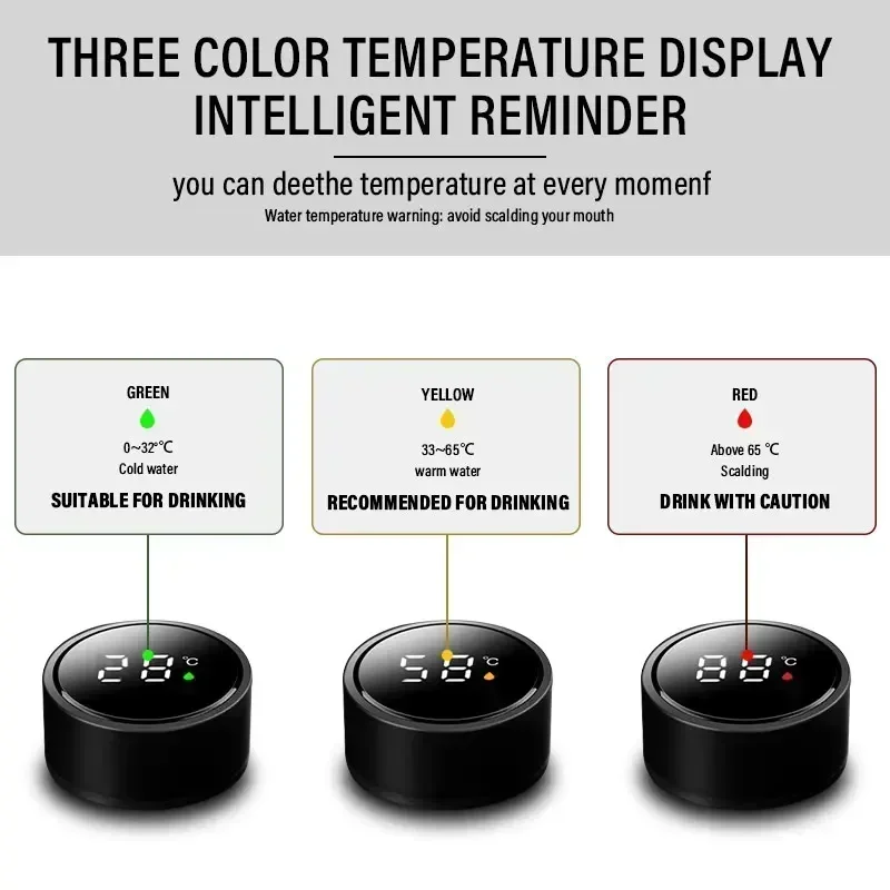 For VOLKSWAGEN VW GTI B6 VW For Volkswagen 500ml Portable Car Smart Thermos Bottle Temperature Display Cup Coffee Cup For Volksw - view 4