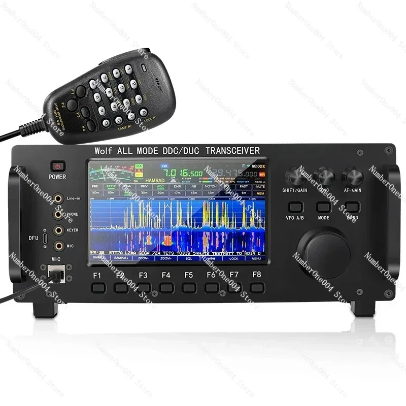 

ZT7500 SDR Коротковолновый приемопередатчик HF LF 6M VHF UHF DDC DUC Всережимное мобильное радио 20 Вт 0-750 МГц Прием сенсорного экрана