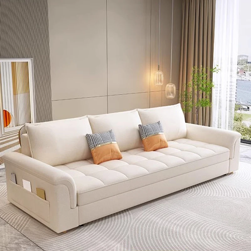 

-For Apartment White Living Room Sofas Nordic Armchair Modern Sleeper Lounges Sofas Lazy Daybed Luxury Muebles Postmodern Furnit