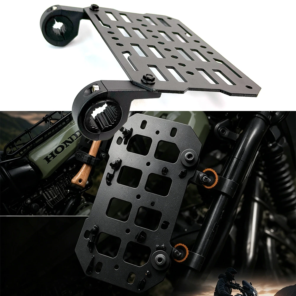 Motorcycle Bumper Molle Panel for Trunk Storage Aluminum Alloy Waterproof Tactical Molle Organizer Modular Storage