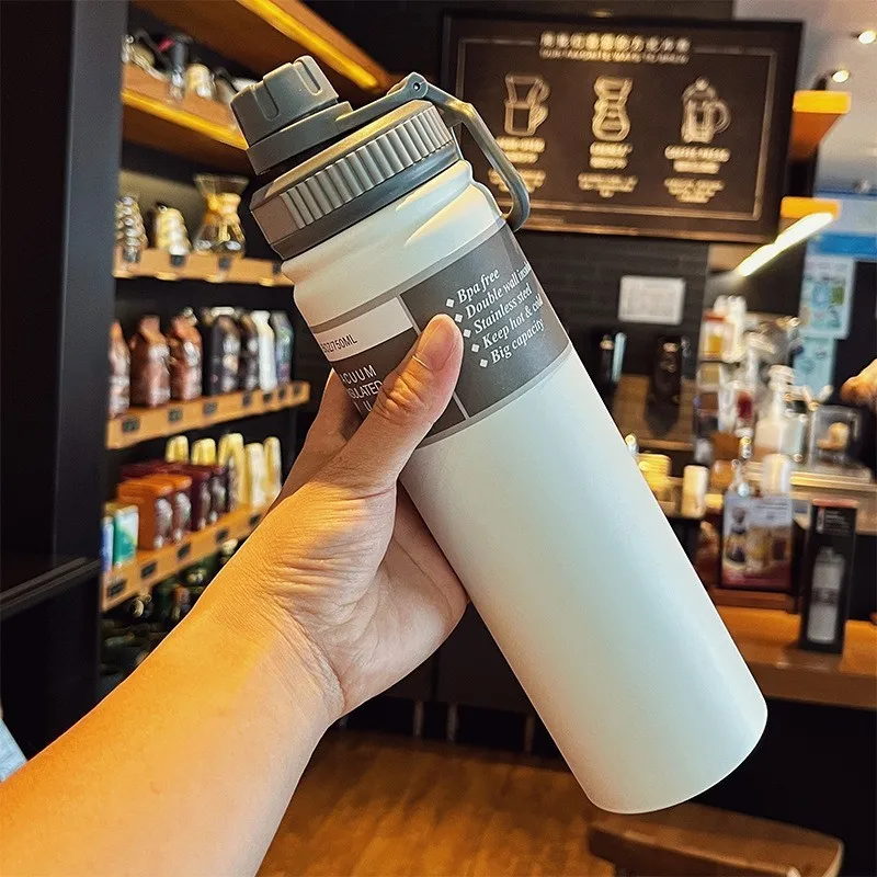 750ML Stainless Steel Thermal Large Capacity Thermos Portable Cup Insulated Water Kettle Bottle Vacuum Flask Travel Cup Mug