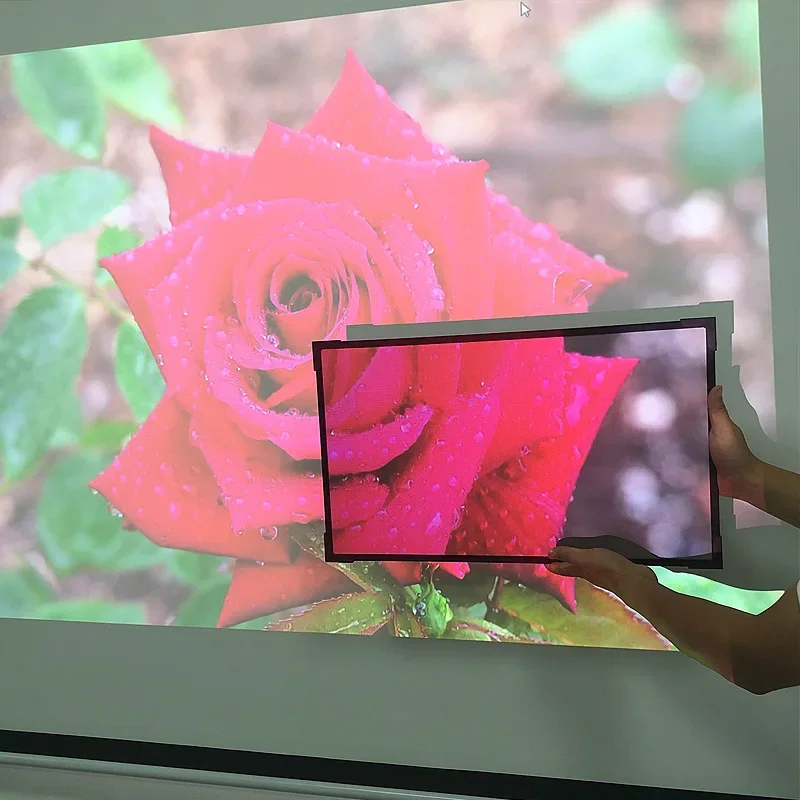 100 120 150 Inch Fixed Frame Projector Screen 4K HD ALR Long Short Throw Projection Screen for Home Theater