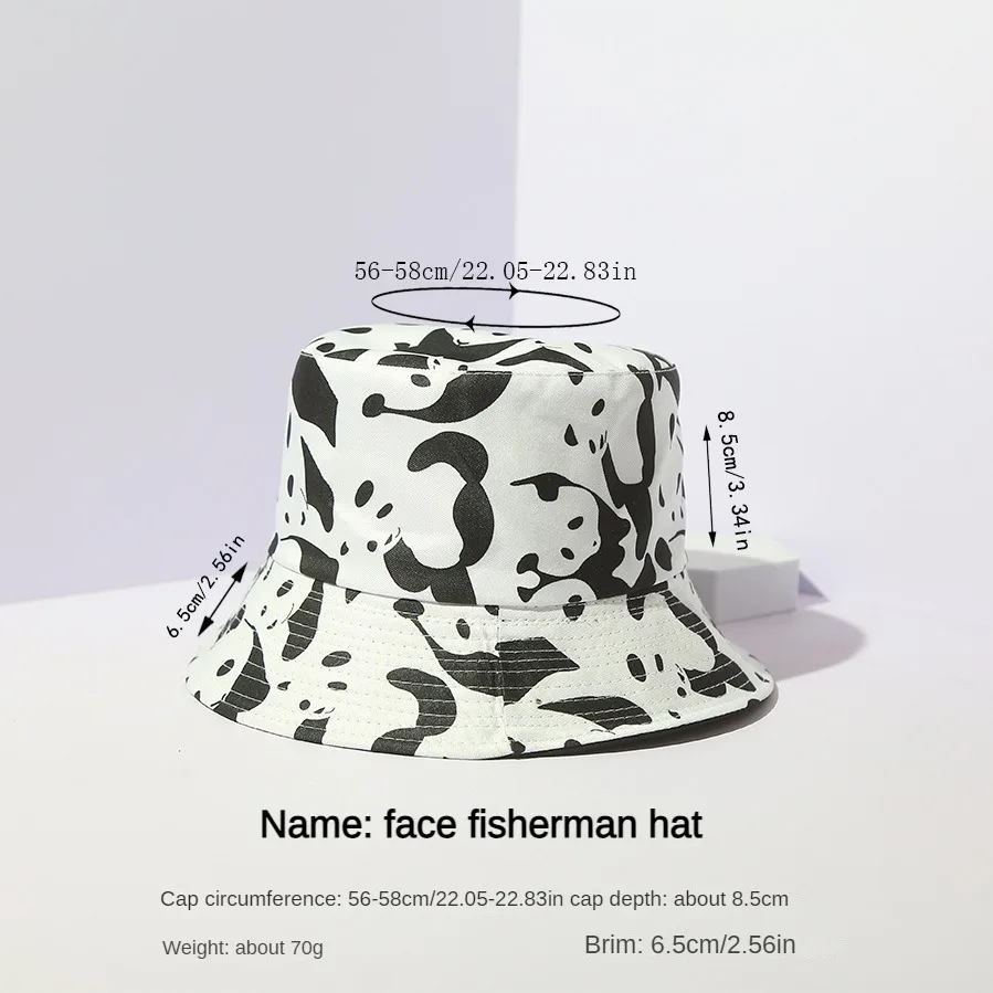 Summer Outdoor Sunscreen Bucket Hat Hip Hop Cap Men Summer Fishing Fisherman Hats Graffiti Hat for Men Women Wild Panama Hats image 3