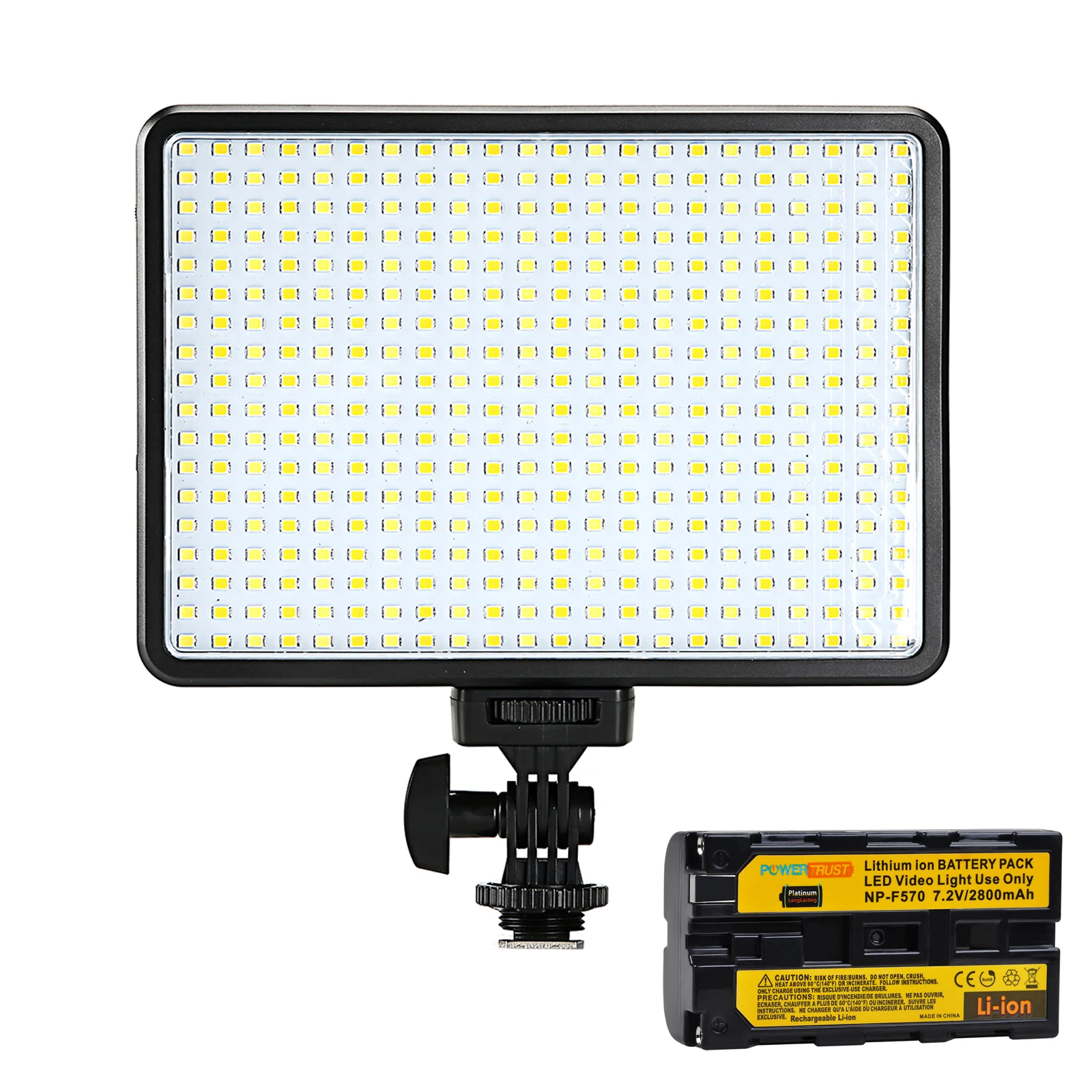 35W 8.4V 396 Bulbs LED Video Light 5600K/3200K Dimmable for Canon Nikon Pentax DSLR Camera DV Camcorder with NP-F550 Batteries