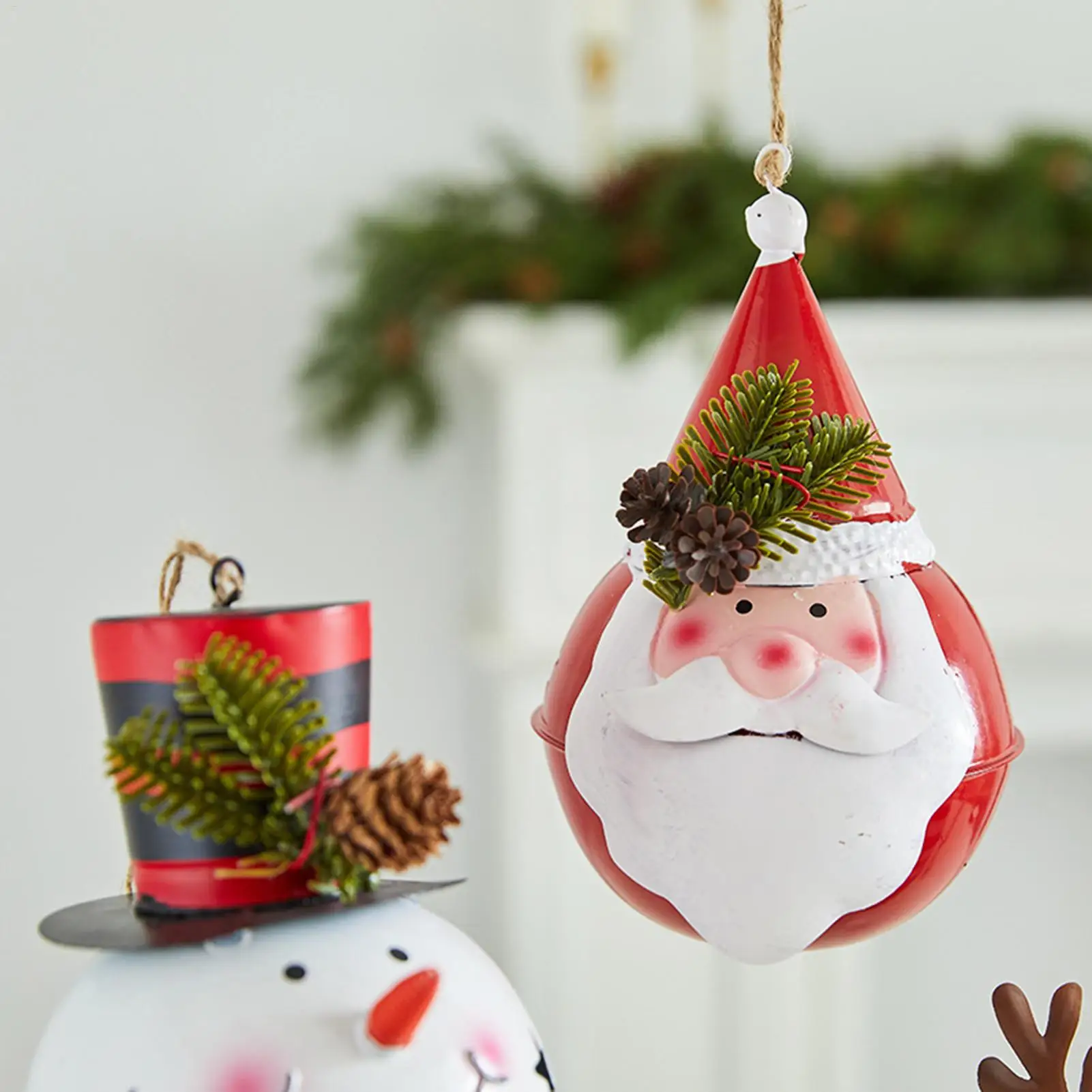 

Рождественские украшения, праздничные винтажные фигурки, 3 предмета, рождественские тематические фигурки, украшения для окна, двери, ветки, гостиной в помещении