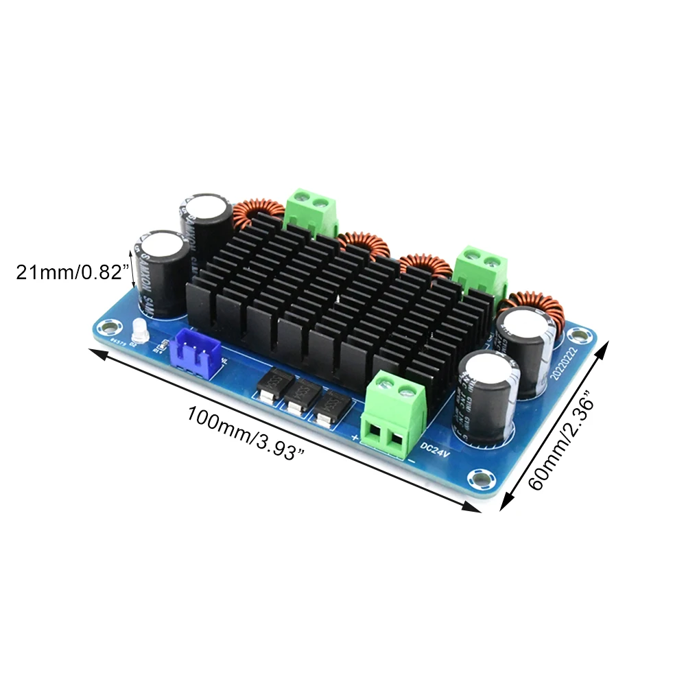 High-power digital power amplifier board module stage audio amplifier board 24V output 150WX2