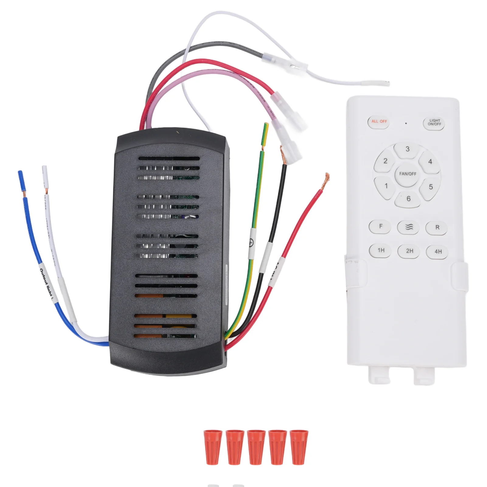 

Замена пульта дистанционного управления потолочным вентилятором, 6-скоростная регулировка, светильник потолочного вентилятора, пульт дистанционного управления, прочный ABS, легкий для ремонта