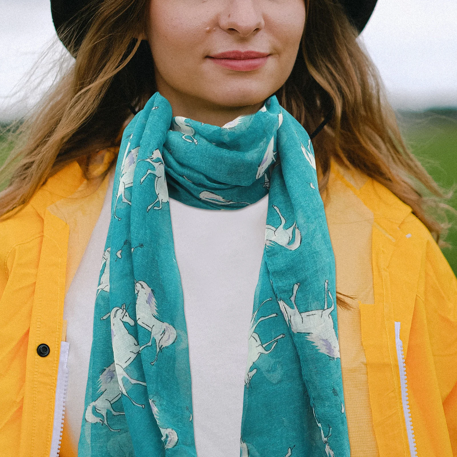 

Unicorn Scarf Women Scarves Long Cotton Summer Unique Design Stole Wrap Fashion Winter