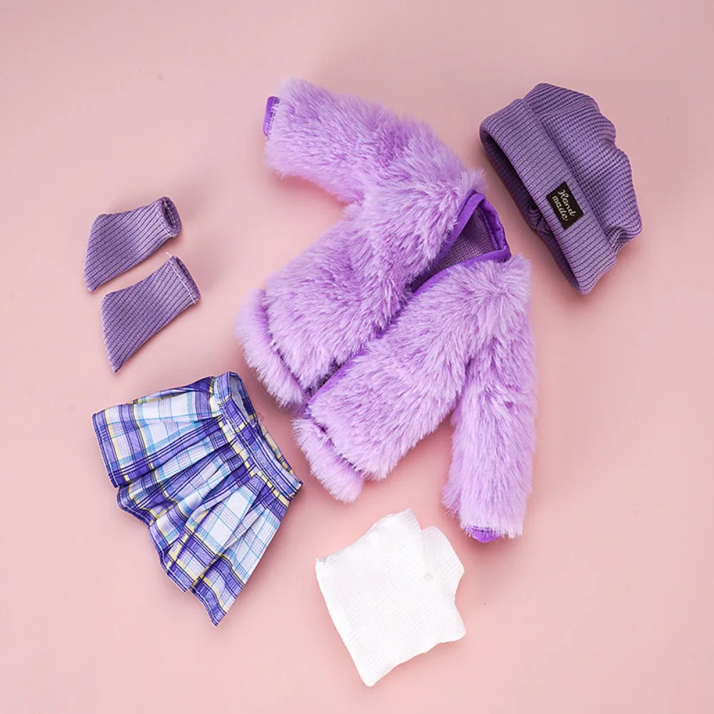 

School Style 1/6 BJD Dolls Sweater Set Knitwear Skirt 30cm Dolls Suit Skirt 30cm Cute 1/6 BJD Suit Sweater 1/6 BJD Doll