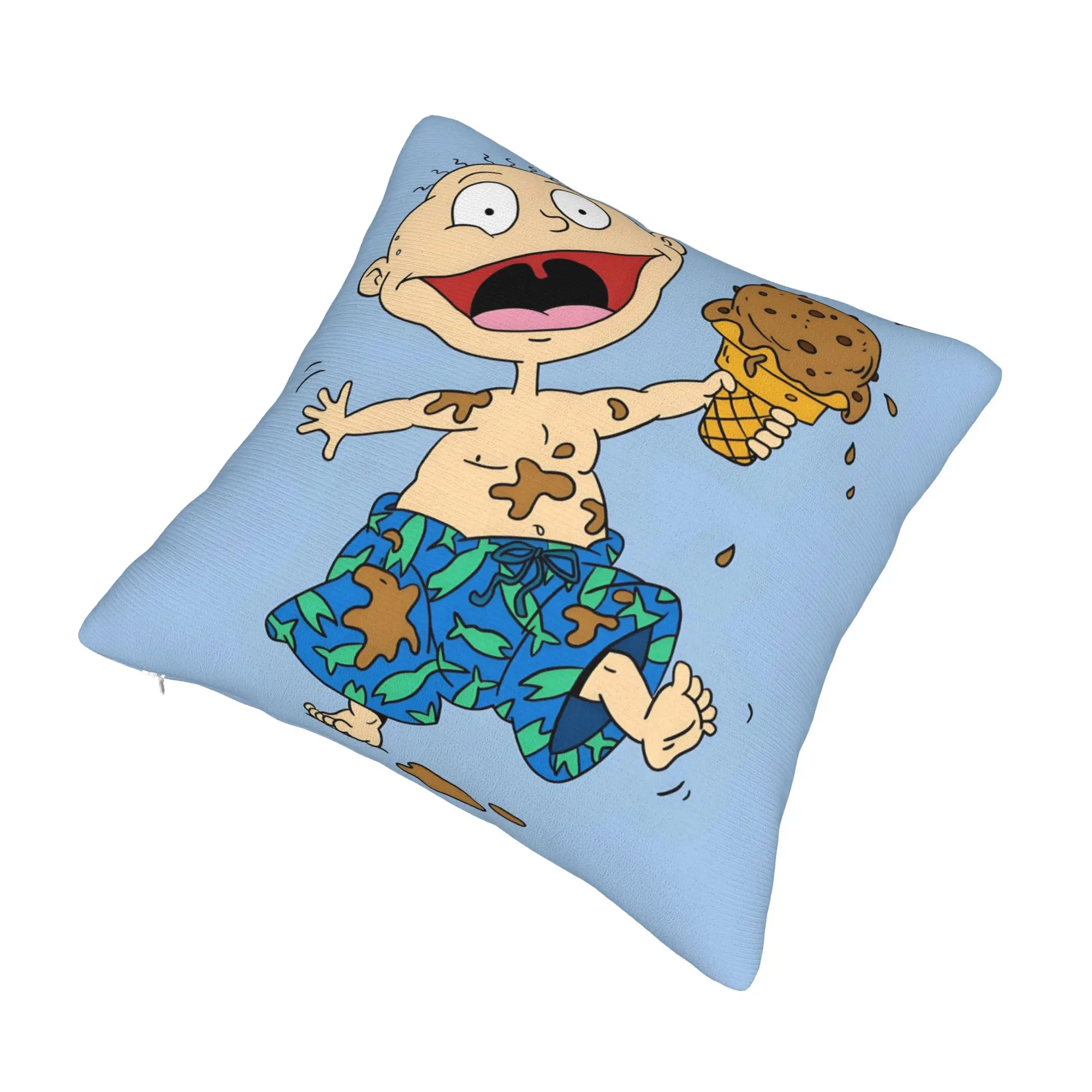 T-Tommys P-Pickles Throw Pillow Case Home Decoration R-Rugrats Cartoon Nordic Cushion Cover Velvet Pillowcase