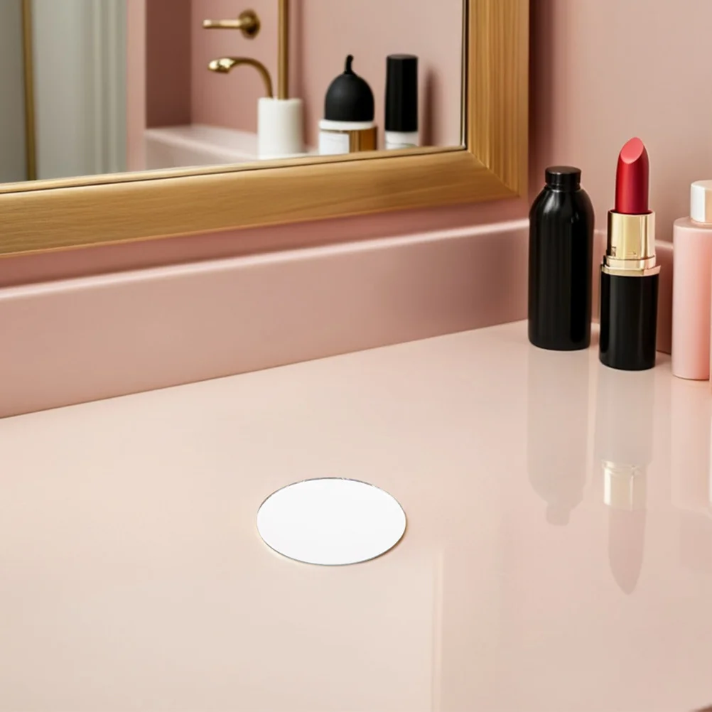 30Pcs Oval Mirror Pieces Small Glass Craft Mirrors for DIY Makeup Resin Art Compact Portable Mirrors Oval Mirror Small