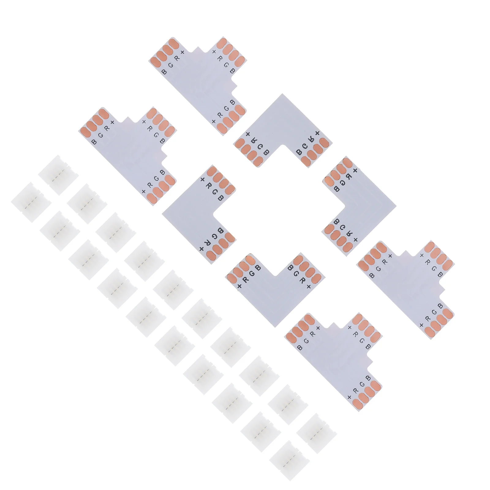 

1Set LED Light Strip Clips Solderless Connection Bare Board Compatible Easy Installation Reliable Performance Lighting