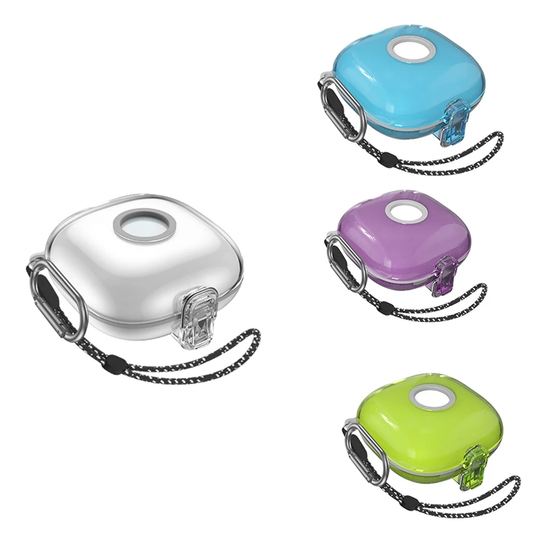 حافظة حامل سماعة الرأس سماعات لاسلكية غطاء من البولي يوريثان الحراري مع خطاف حبل ممتص للصدمات لهاتف Beats Fit Pro سهل التركيب -D #1