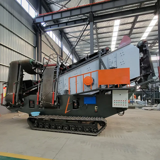 Portable Heavy Mobile Screening Equipment For Mining Sand Stone & Gravel Aggregates Manufactured Motor Gearbox Core Components