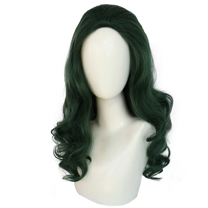 Jennifer susan walters cos peruca anime mulher selvagem hulk modelagem de papel verde escuro cabelo longo concerto roupas combinar longo cabelo encaracolado