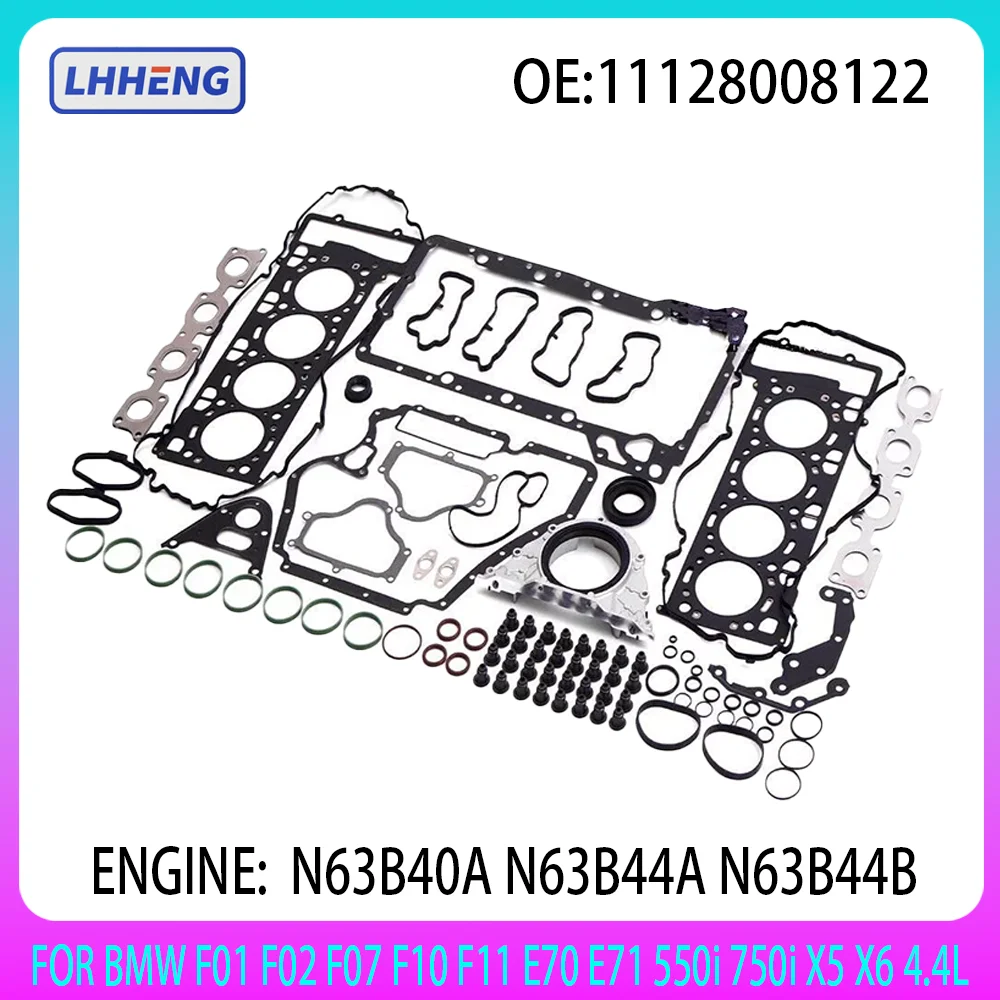 

Engine Rebuilt Overhaul Head Gasket Kit For BMW F01 F02 F07 F10 F11 E70 E71 550i 750i X5 X6 N63B40A N63B44A N63B44B 4.4L V8