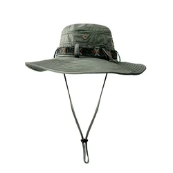 Men Women Fishing Sun Boonie Hat Waterproof Summer UV Protection Safari Outdoor Hunting Caps Youth Boy Girl