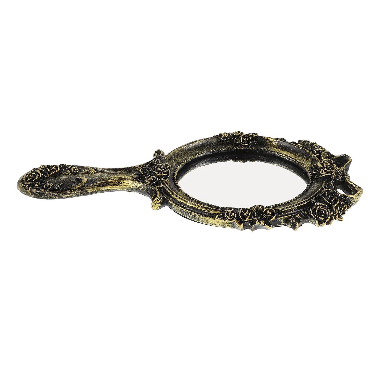 Kleiner Vintage-Handspiegel, tragbar, Retro, dekorativ, kompakt, elegant, Handspiegel für Reisen, Waschtisch