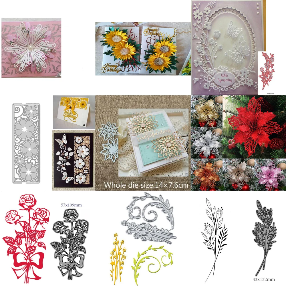 Blume Sonnenblume Metall Schneidwerk zeuge Form Scrap booking Dekoration Papier Handwerk Messer Form Klinge Stanz Prägung Schablonen Vorlage