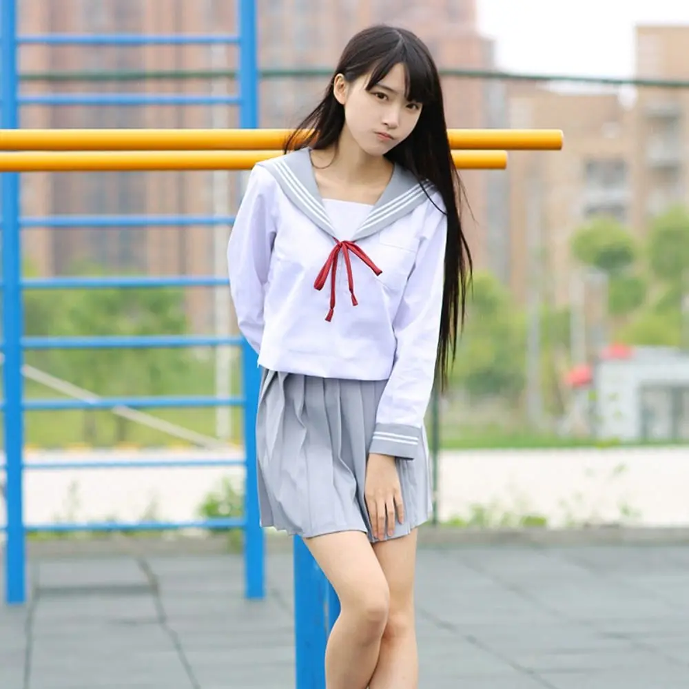 우아한 단색 넥타이 얇은 새틴 보타이 셔츠 액세서리 학교 학생용