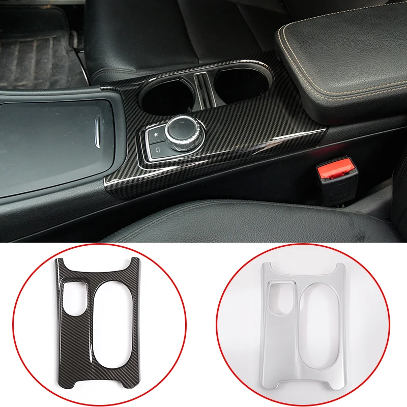 

For LHD RHD ABS Chrome Cup Holder Cover Trim For Mercedes Benz A/GLA/CLA Class C117 W117 W176 X156 2012-2018 AMG Accessories