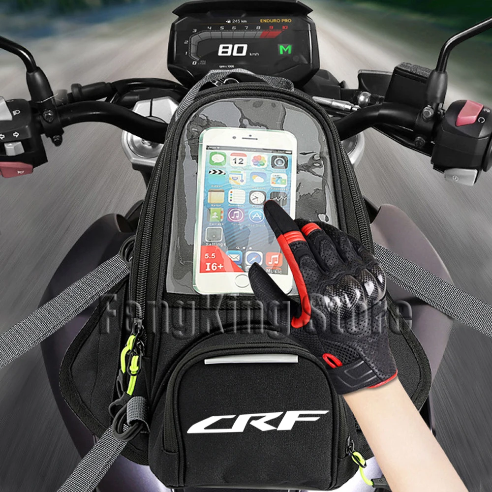 

For HONDA CRF300L CRF250L CRF 230 450L CRF250F 250 450 Motorcycle Magnetic Bag Riding Bag Navigation Fuel Tank Bag Large Screen