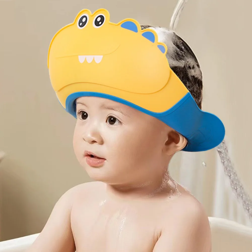 New Shampoo Artifact Baby Shower Cap Ear Protection Bathing Hair Wash Hat Hair Shield Adjustable Bath Head Cover Kids