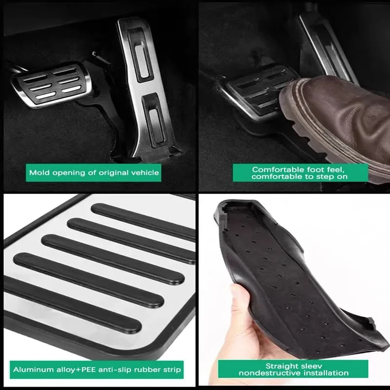 High Quality AT MT Brake Accelerator Foot Pads Accessories Qashqai Dualis Sport J10 J11 2006-2021