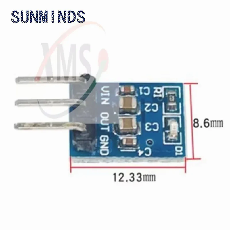 1-10PCS 5V To 3.3V DC-DC Step Down Power Supply Buck Module AMS1117 800MA Automatic Adjustable Boost Board Start Limit Voltage