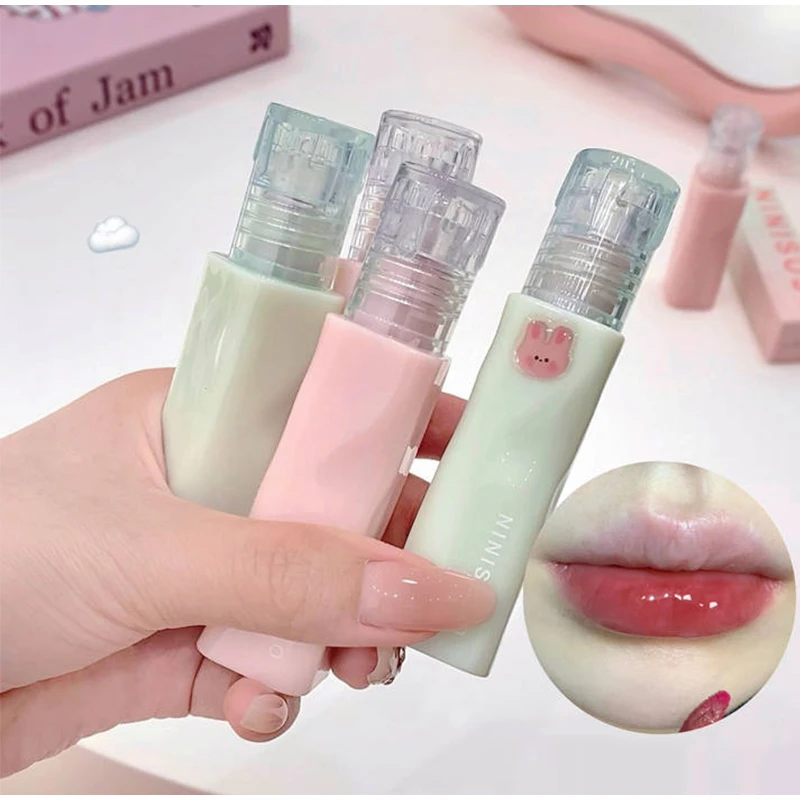 Ice trasparente Lip Glaze Water Gloss Mirror Face Dudu Lip Moisturizing Natural Whitening trasparente Glass Lip rossetto coreano