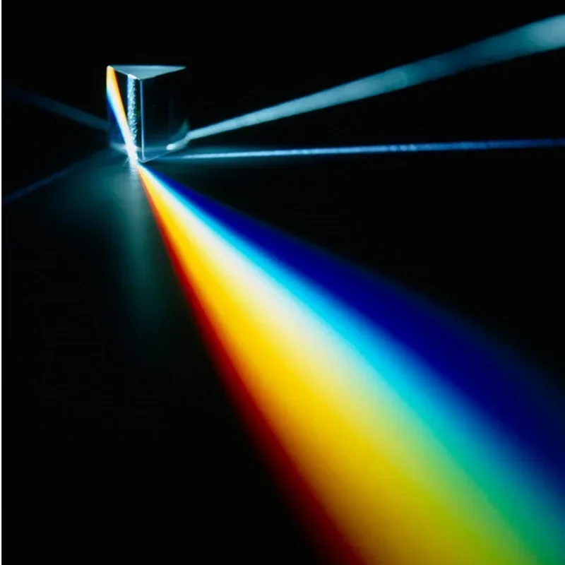 

Rainbow Maker Triangular Prism Science Optical Glass Spectroscopic Light Physics Kids Educational Toy
