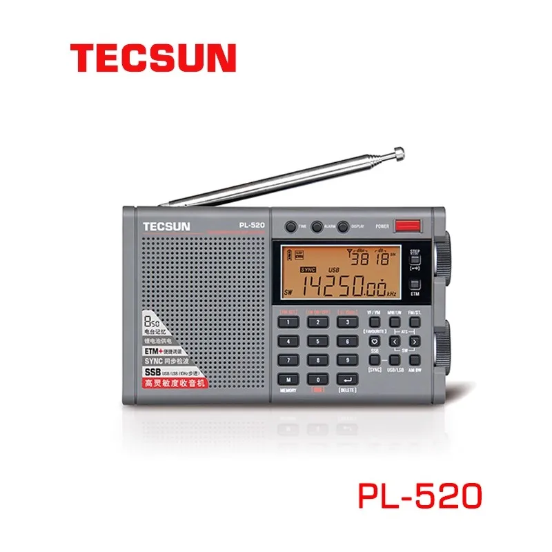 2026 新しい Tecsun PL-520 FM/MW/SW/LW SSB DSP フルバンドラジオ受信