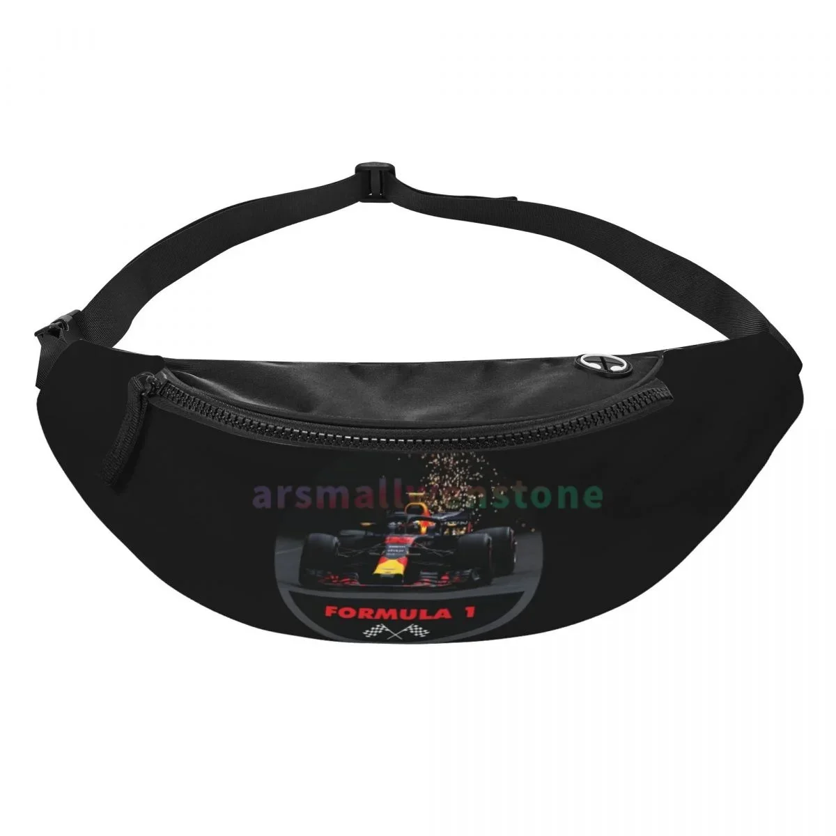 Car Waist Bag with Headphone Hole Belt Bag Fashion Hip  Bag for Outdoor Casual Travelling Hiking Cycling