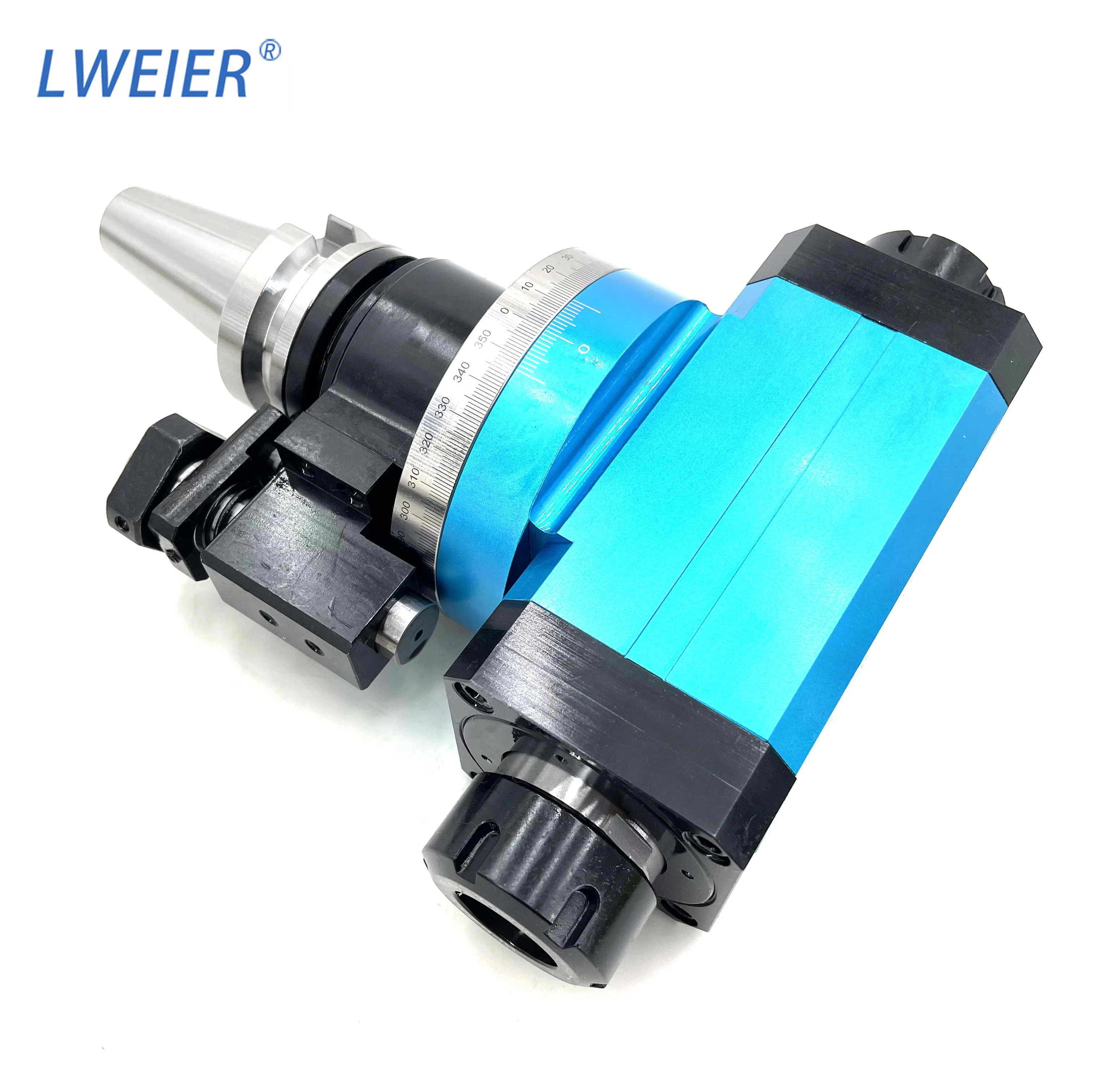 CNC Machining Center Dual  Angle Head Bidirectional Output Side Milling  BT40 BT50-90 Degree Right Angle Milling