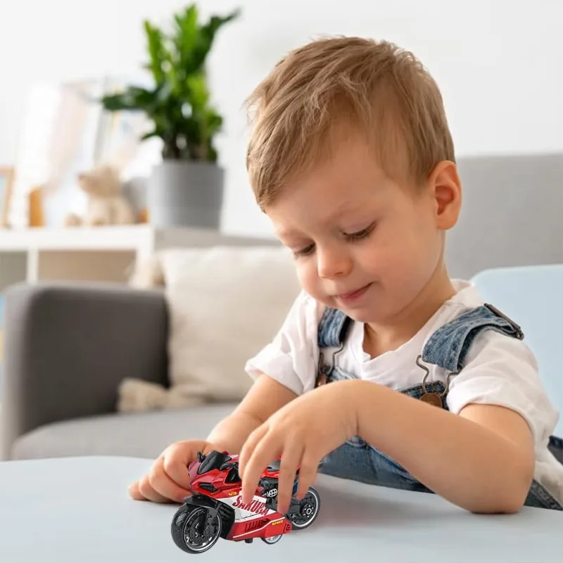 Motorbike Racing Vehicle Figures Collection Metal Alloy Mini Motorcycle Car Toys Sakura-V2 Pull Back Speed Gift for Kids Adults