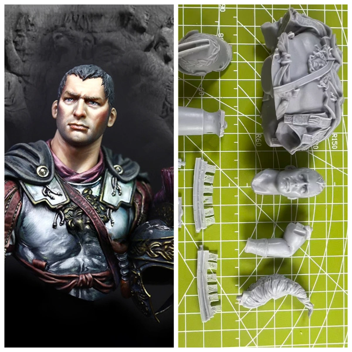 

High Precision 1:10 Die-casting Resin Model Assembly Resin Bust Statue Historical Figure Unpainted State